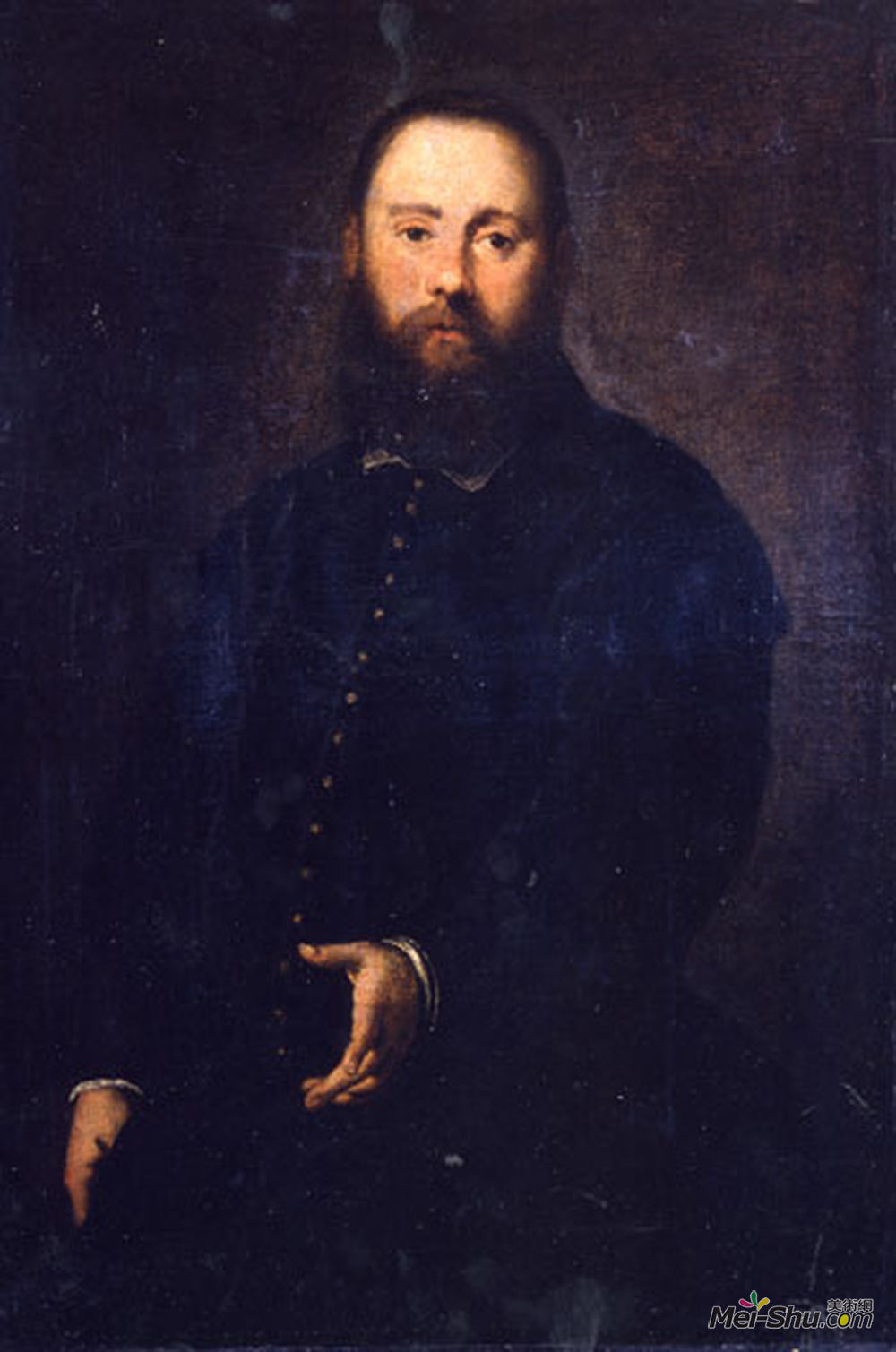 丁托莱托(Tintoretto)高清作品《阿戈斯蒂诺多利亚的肖像》