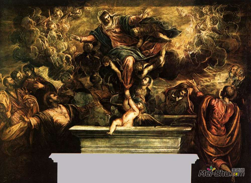 丁托莱托(Tintoretto)高清作品《圣母升天》