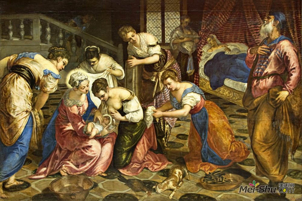 丁托莱托(Tintoretto)高清作品《施洗约翰的诞生》
