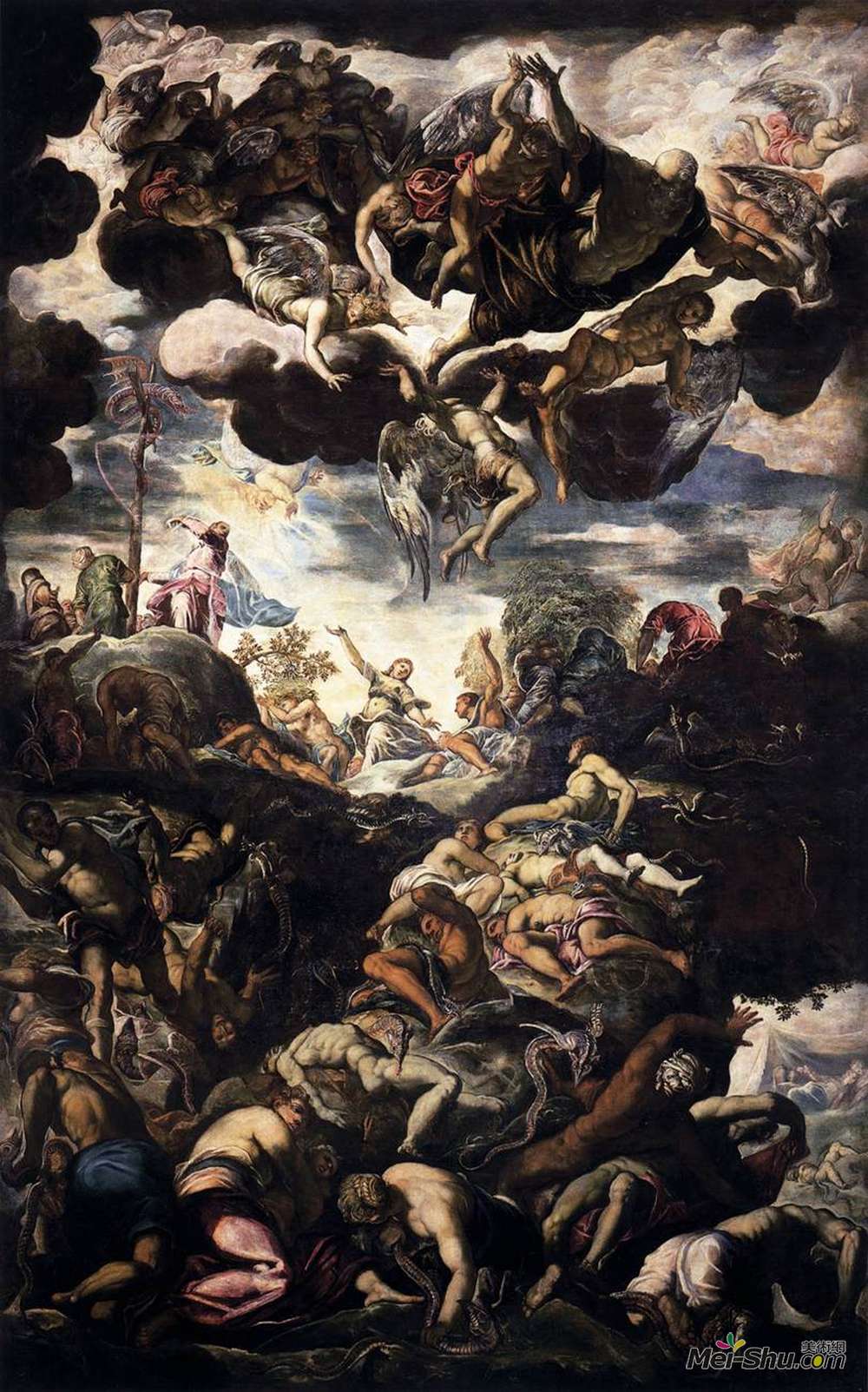 丁托莱托(Tintoretto)高清作品《礼拜铜蛇》