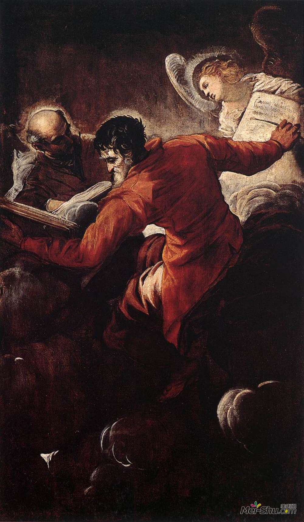 丁托莱托(Tintoretto)高清作品《福音传教士卢克和马修》