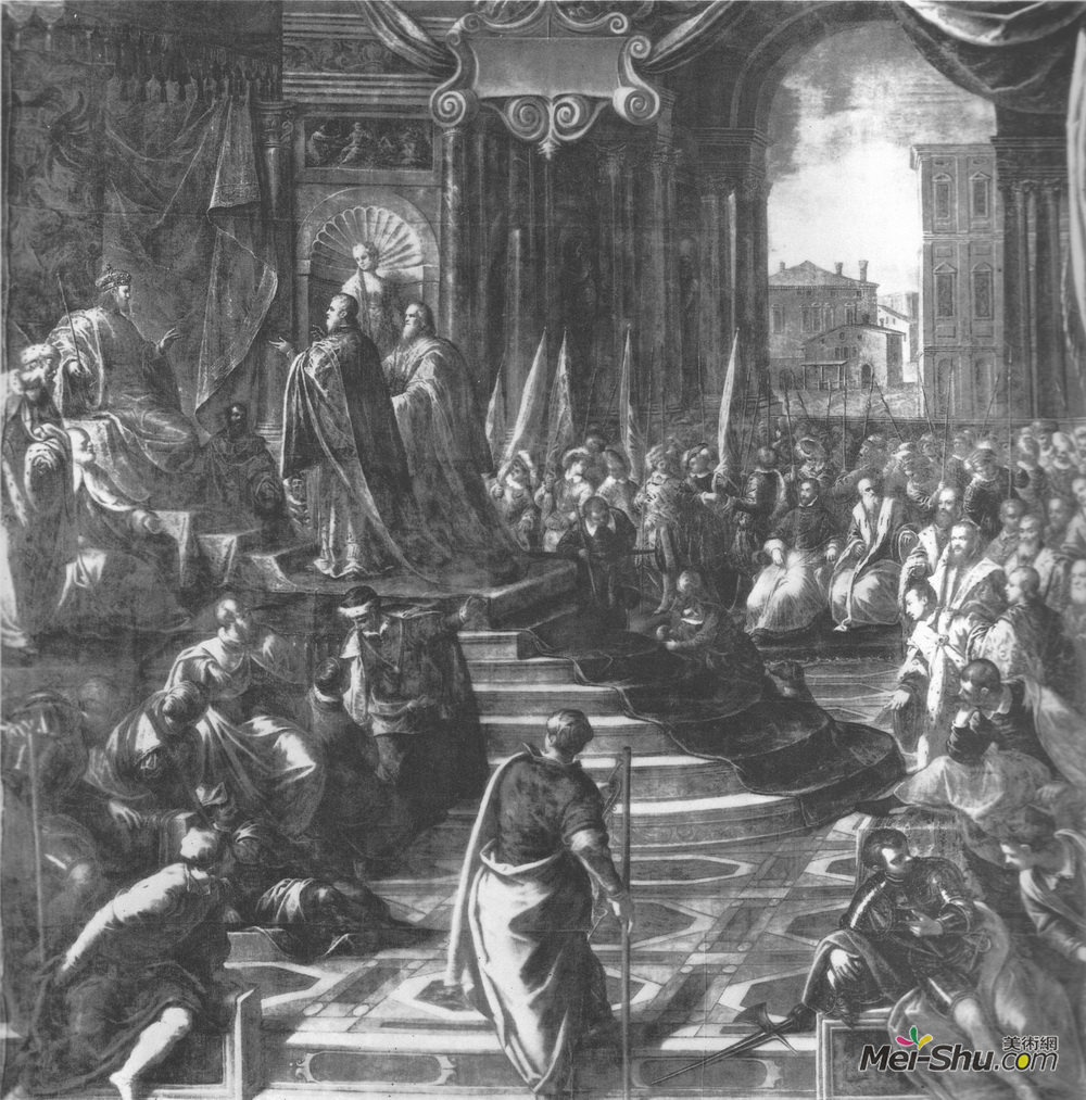 丁托莱托(Tintoretto)高清作品《威尼斯大使巴巴罗萨》