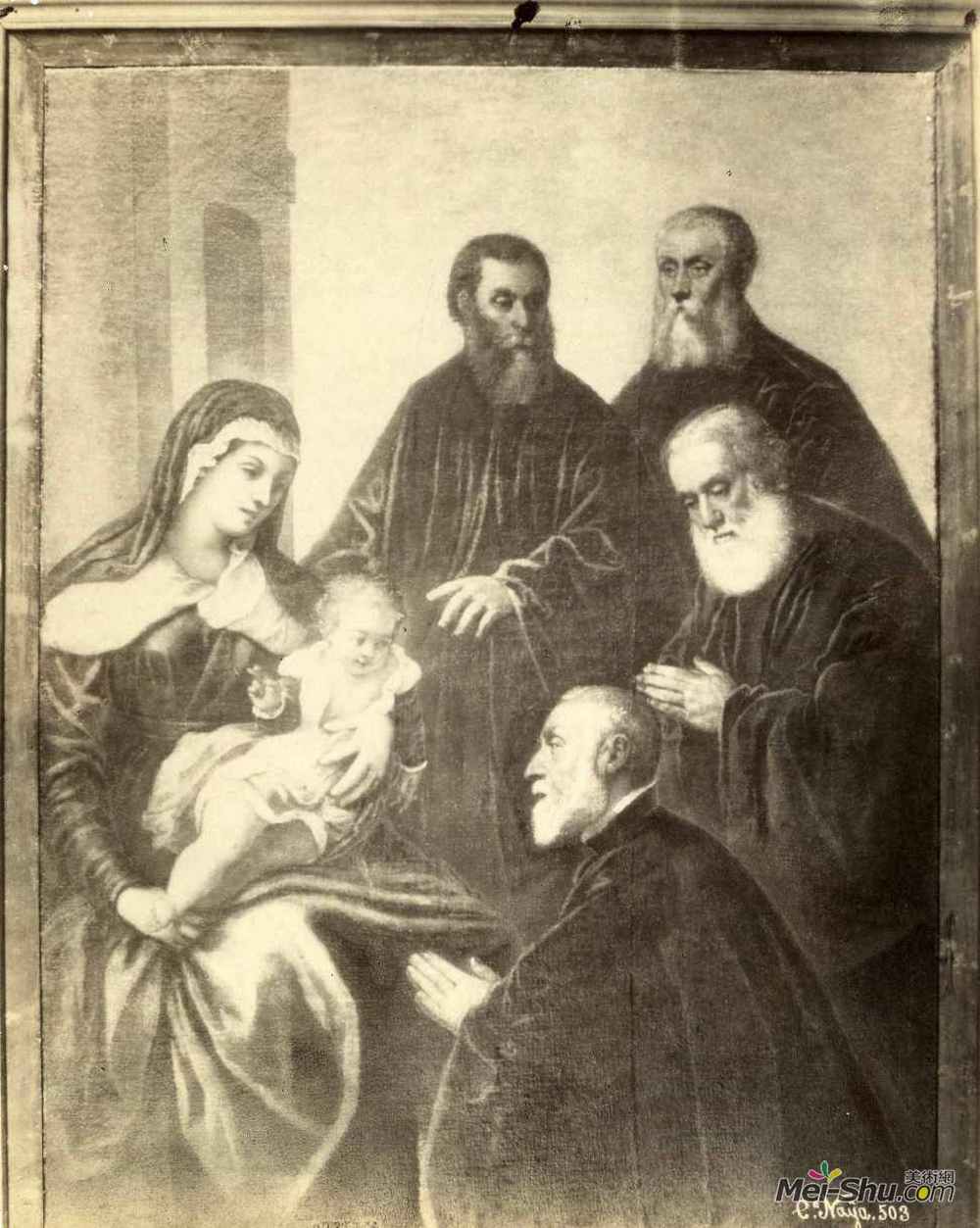 丁托莱托(Tintoretto)高清作品《四位童女》