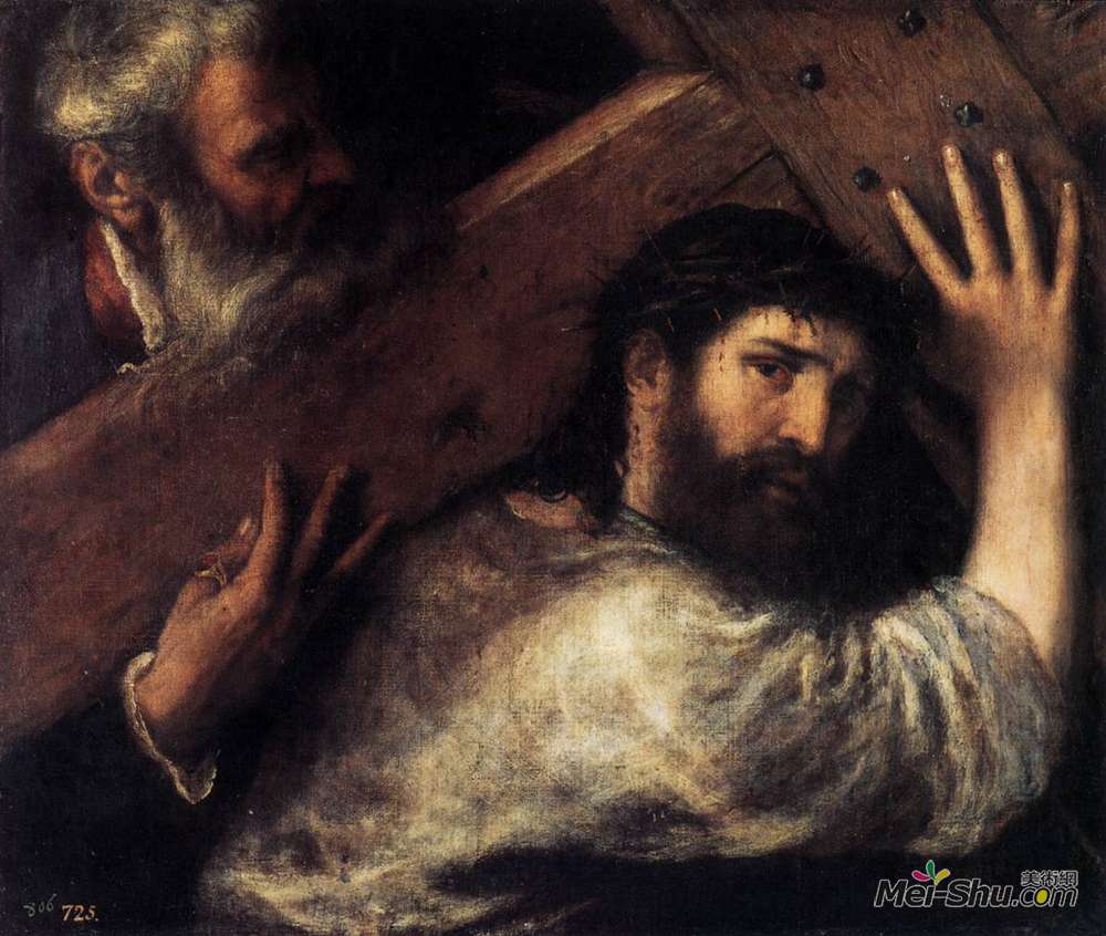 提香·韦切利奥(Titian)高清作品《背负十字架的基督》