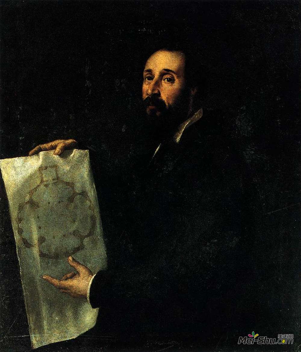 提香·韦切利奥(Titian)高清作品《朱利奥罗马诺的肖像》