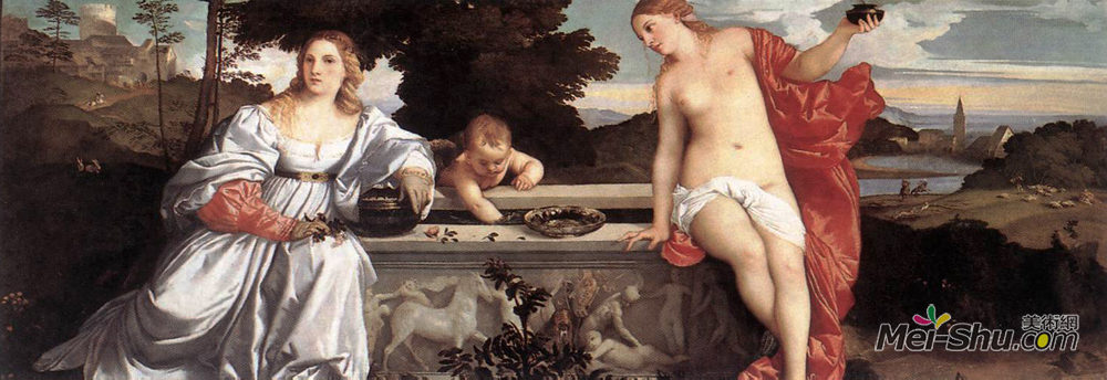 提香·韦切利奥(Titian)高清作品《神圣和世俗的爱》
