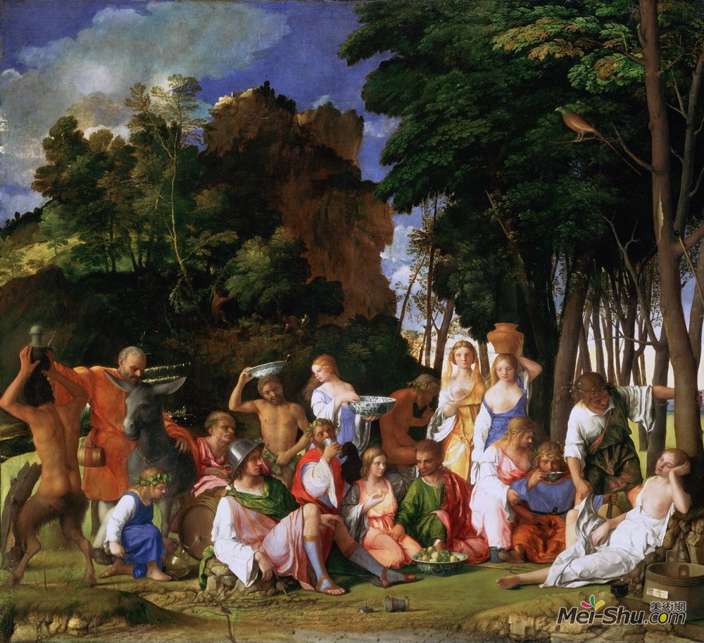 提香·韦切利奥(Titian)高清作品《诸神之宴》