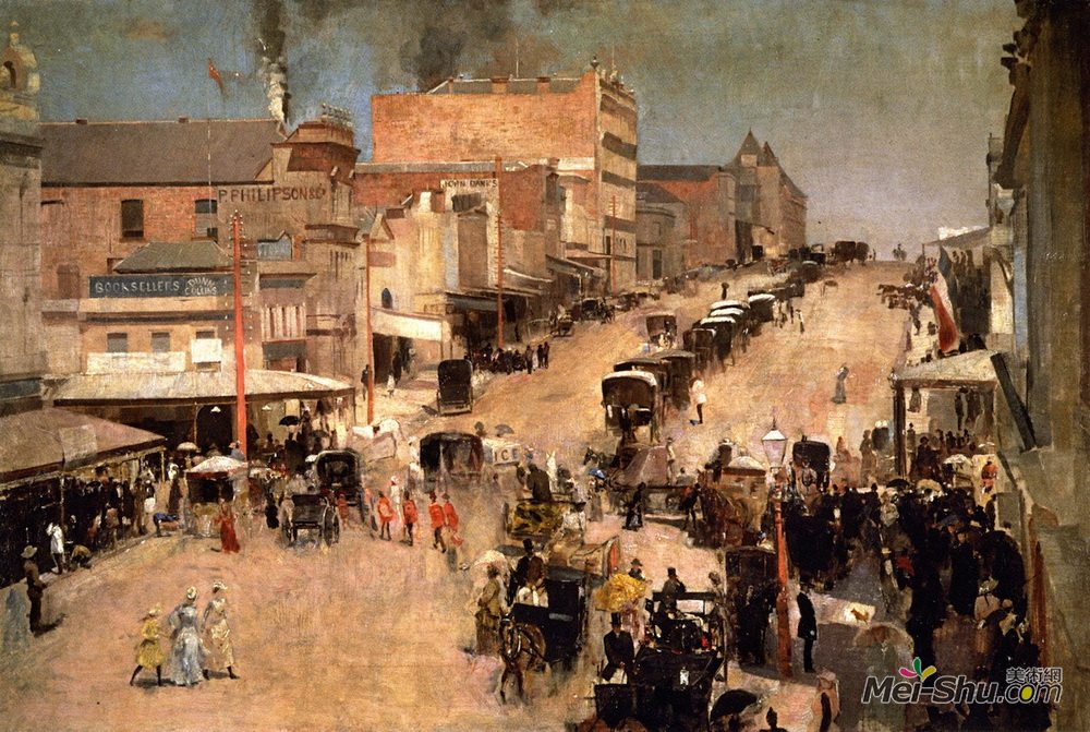 汤姆·罗伯茨(Tom Roberts)高清作品《波克圣西区的快板》