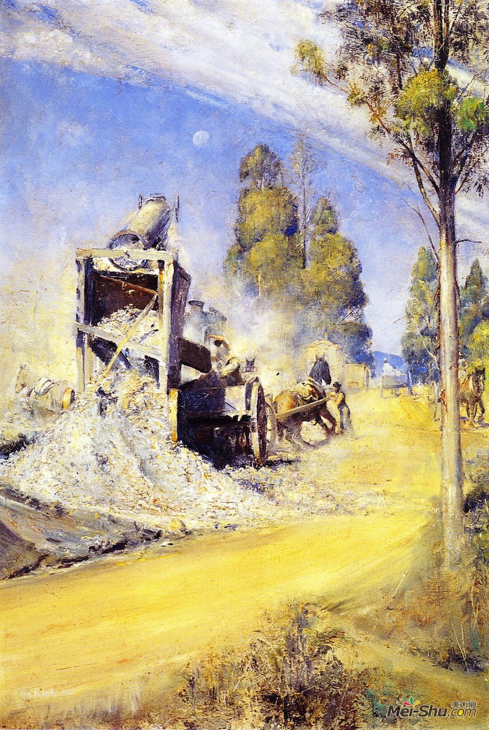 汤姆·罗伯茨(Tom Roberts)高清作品《乡村道路制造者1923》