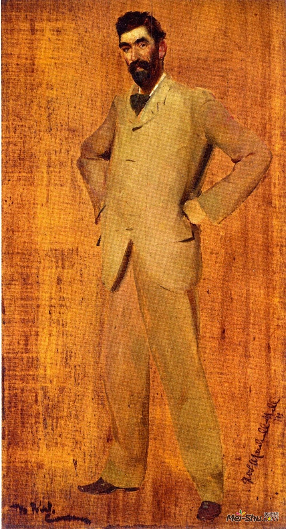 汤姆·罗伯茨(Tom Roberts)高清作品《Professor G. W. L. Marshall-Hall》