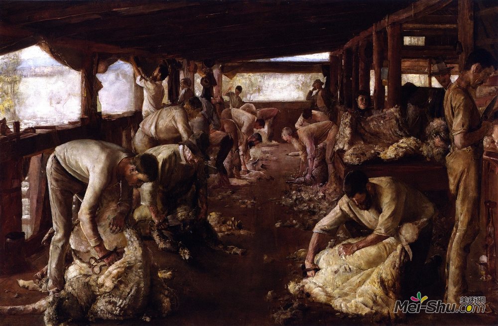 汤姆·罗伯茨(Tom Roberts)高清作品《金羊毛》