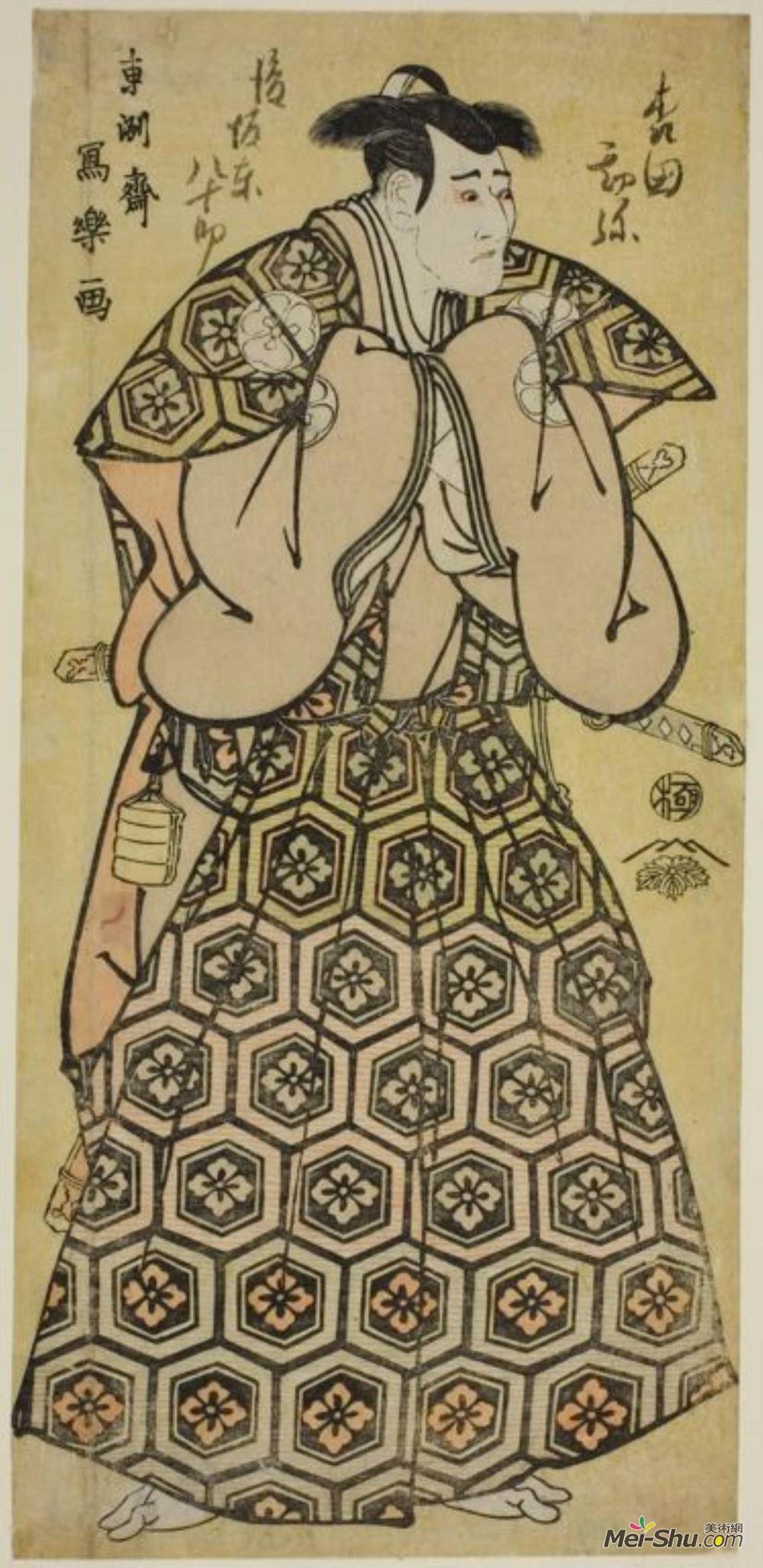 东洲斋写乐(Tōshūsai Sharaku)高清作品《森田八世》