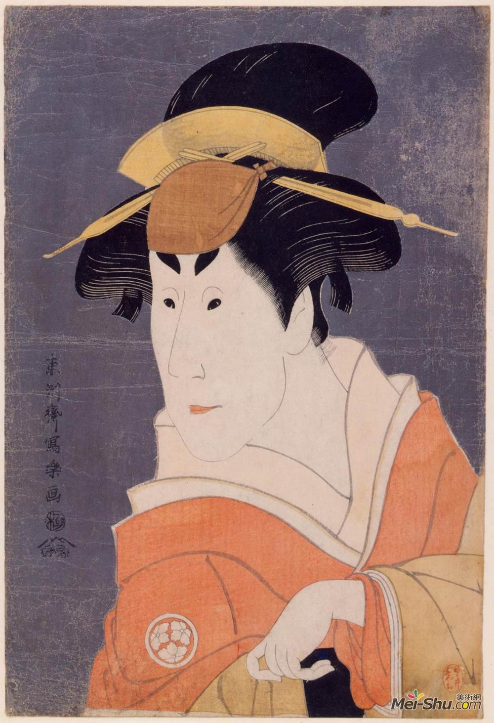 东洲斋写乐(tōshūsai sharaku)高清作品:kabuki actor osagawa tsu