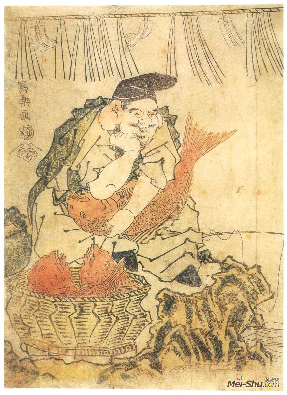 东洲斋写乐(Tōshūsai Sharaku)高清作品《虾夷》