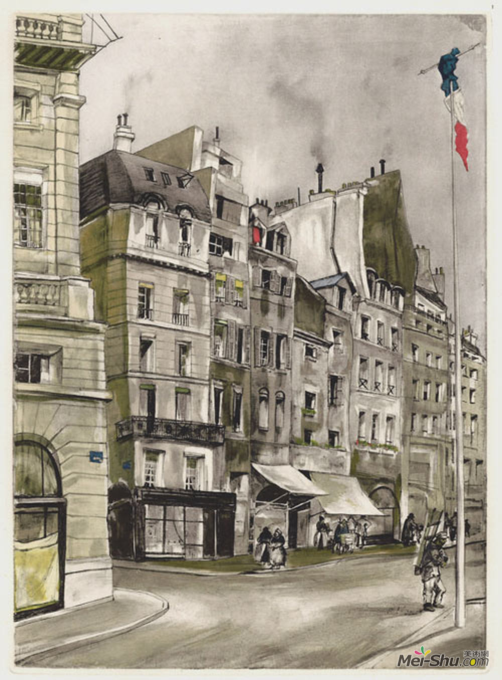 藤田嗣治(Tsuguharu Foujita)高清作品《郊区》