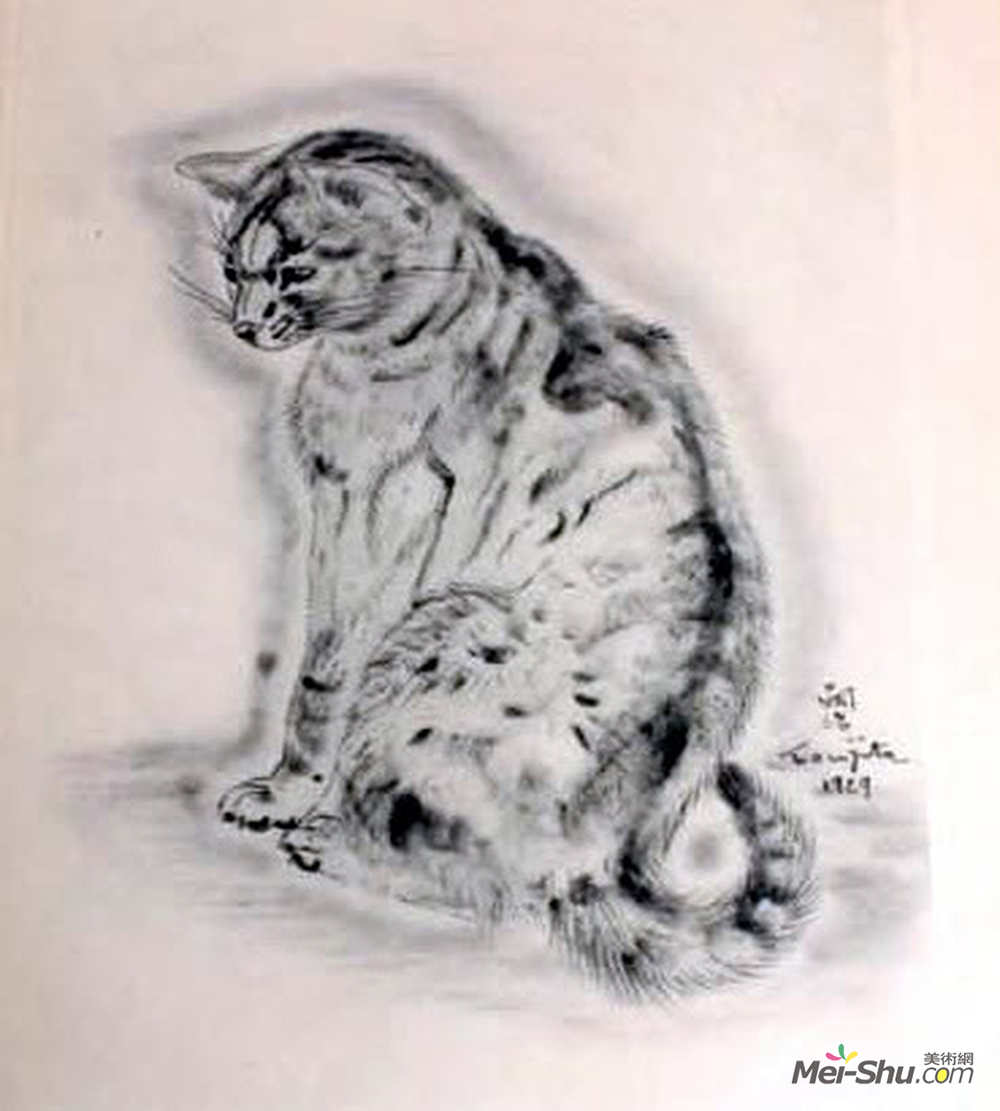 藤田嗣治(Tsuguharu Foujita)高清作品《一本猫的书》