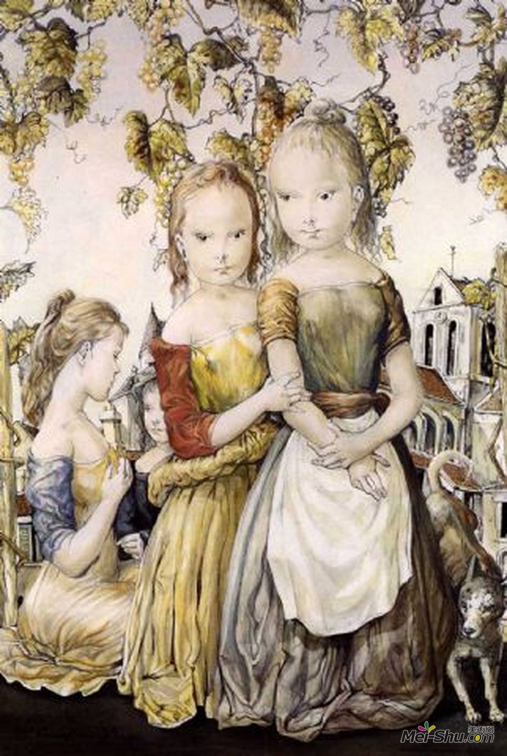 藤田嗣治(Tsuguharu Foujita)高清作品《两姐妹》
