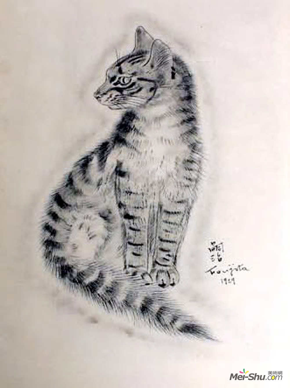 藤田嗣治(Tsuguharu Foujita)高清作品《一本猫的书》