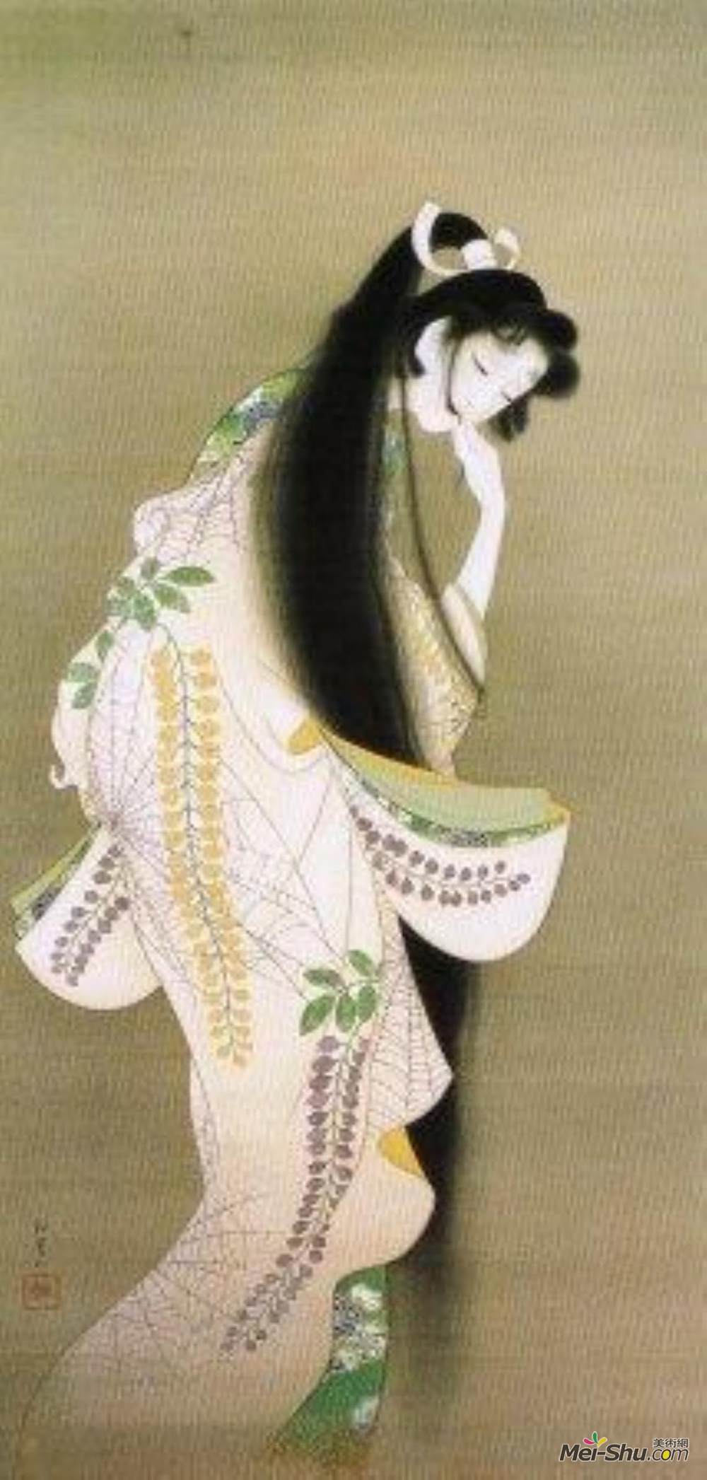 上村松园(Uemura Shoen)高清作品《火焰》