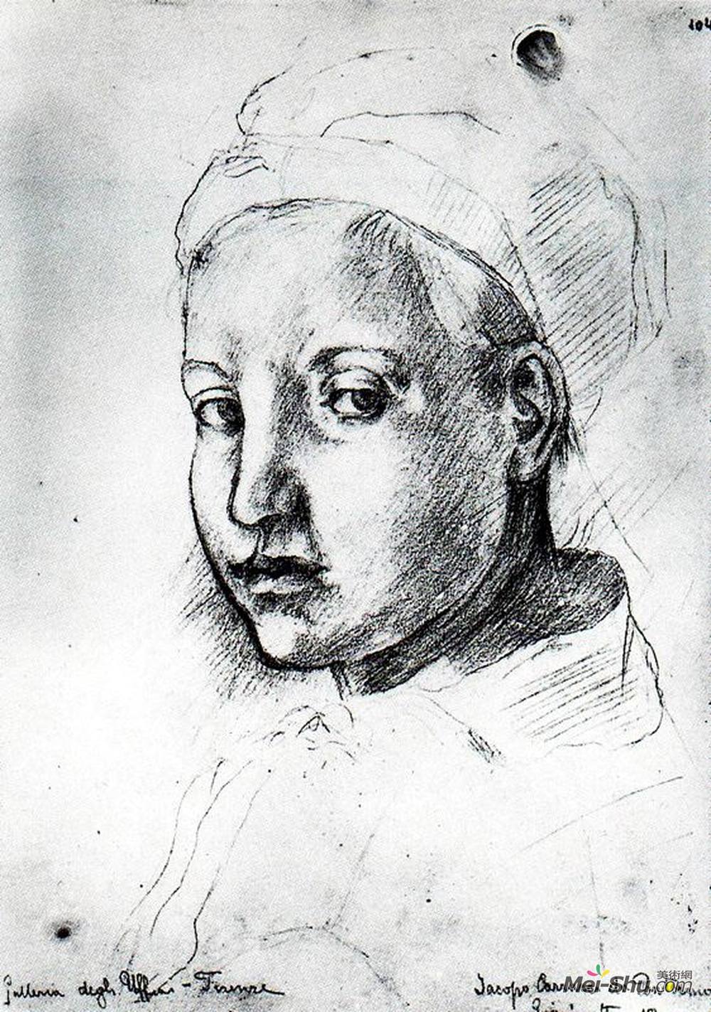 翁贝托·薄邱尼(Umberto Boccioni)高清作品《Study from Pontormo》