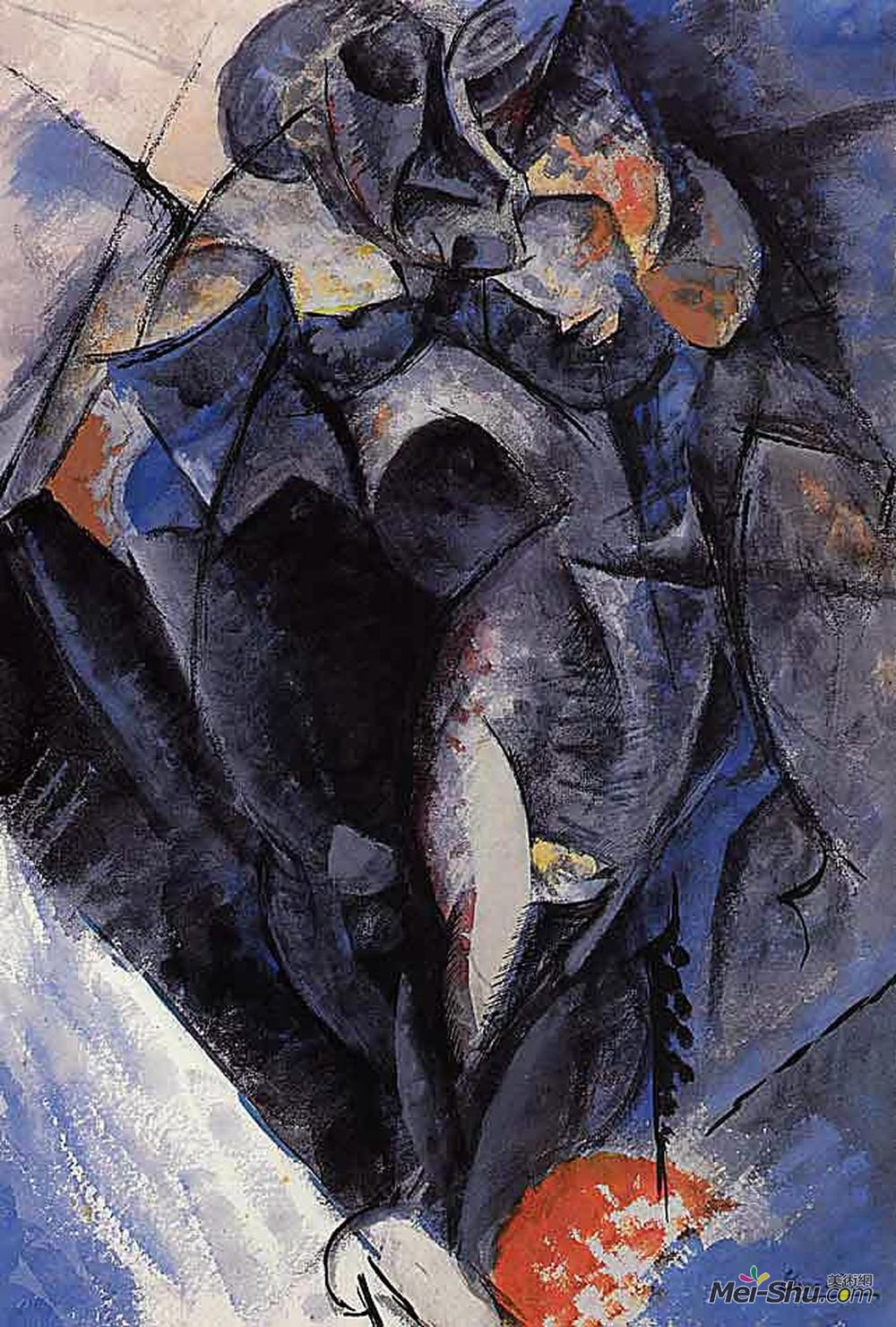 翁贝托·薄邱尼(Umberto Boccioni)高清作品《图形》