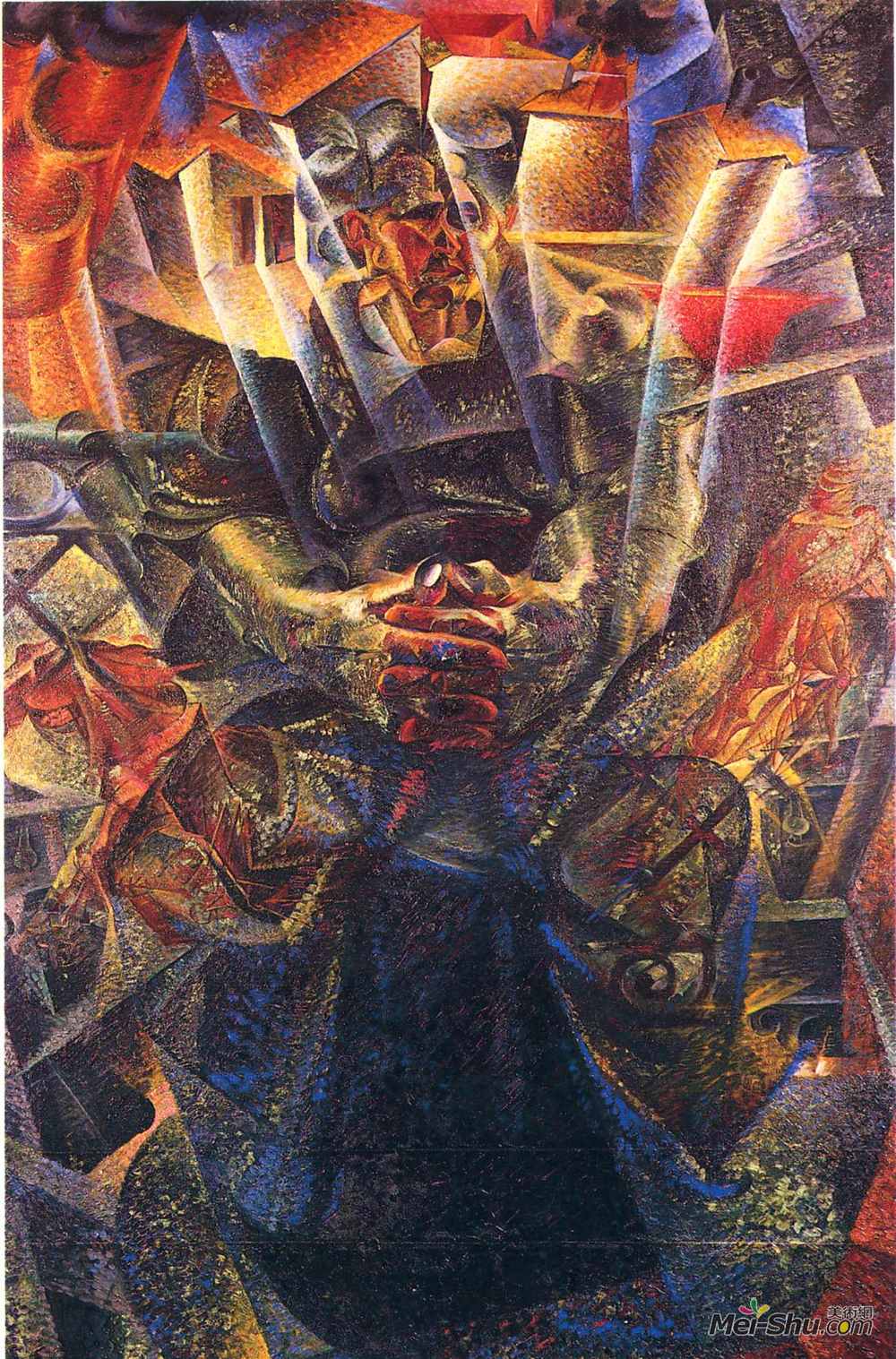 翁贝托·薄邱尼(Umberto Boccioni)高清作品《原材料》