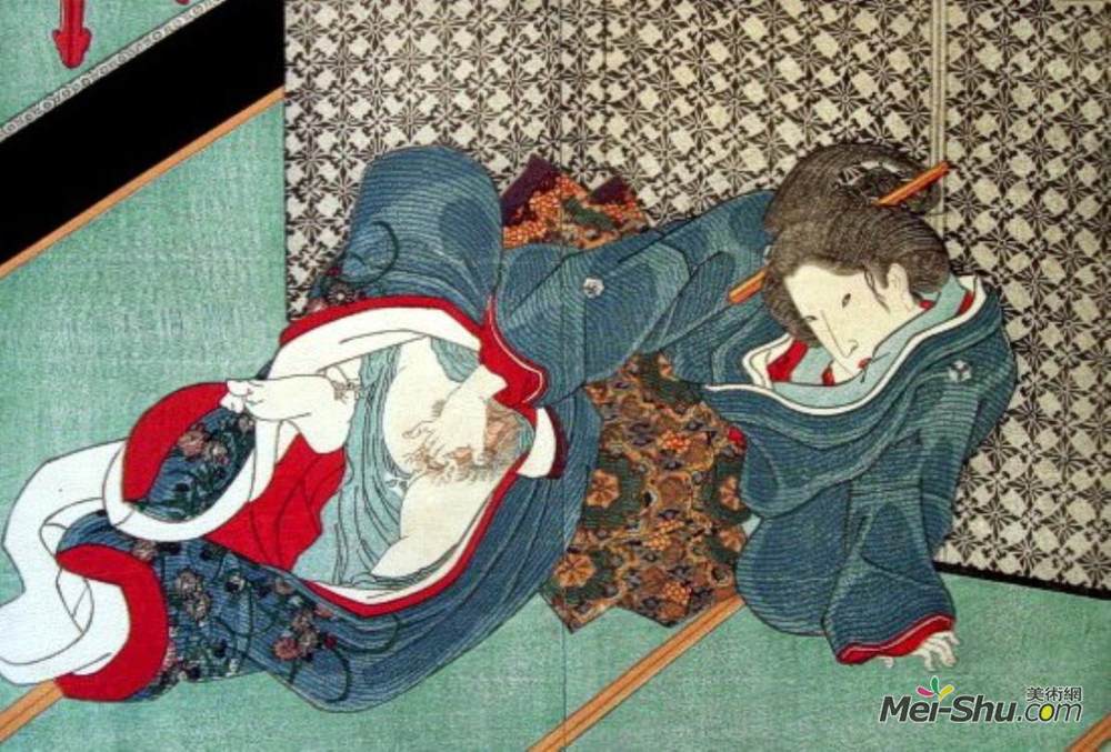歌川国贞(Utagawa Kunisada)高清作品《滨海》