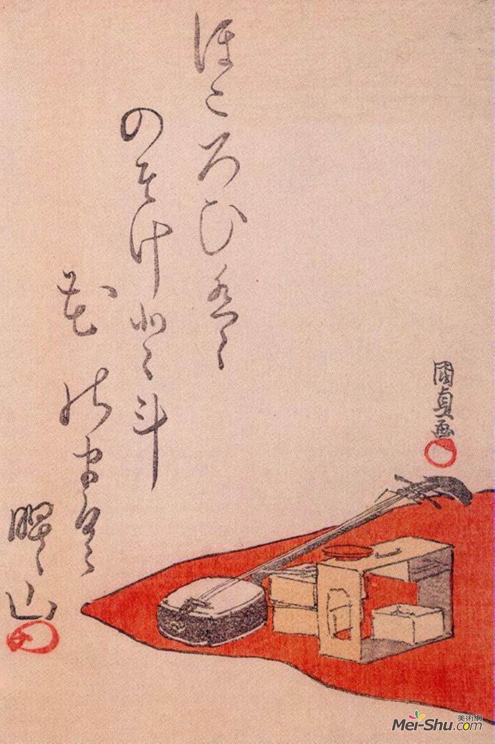 歌川国贞(Utagawa Kunisada)高清作品《滨海》