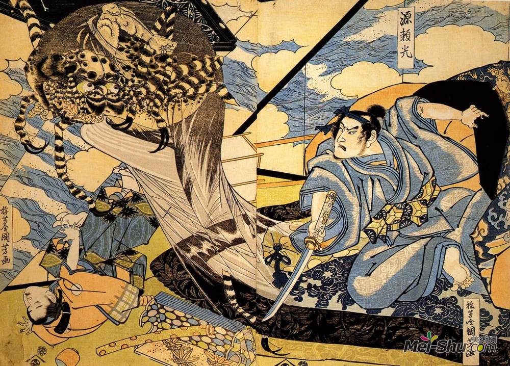 歌川国芳(Utagawa Kuniyoshi)高清作品《一个多月以前评论》