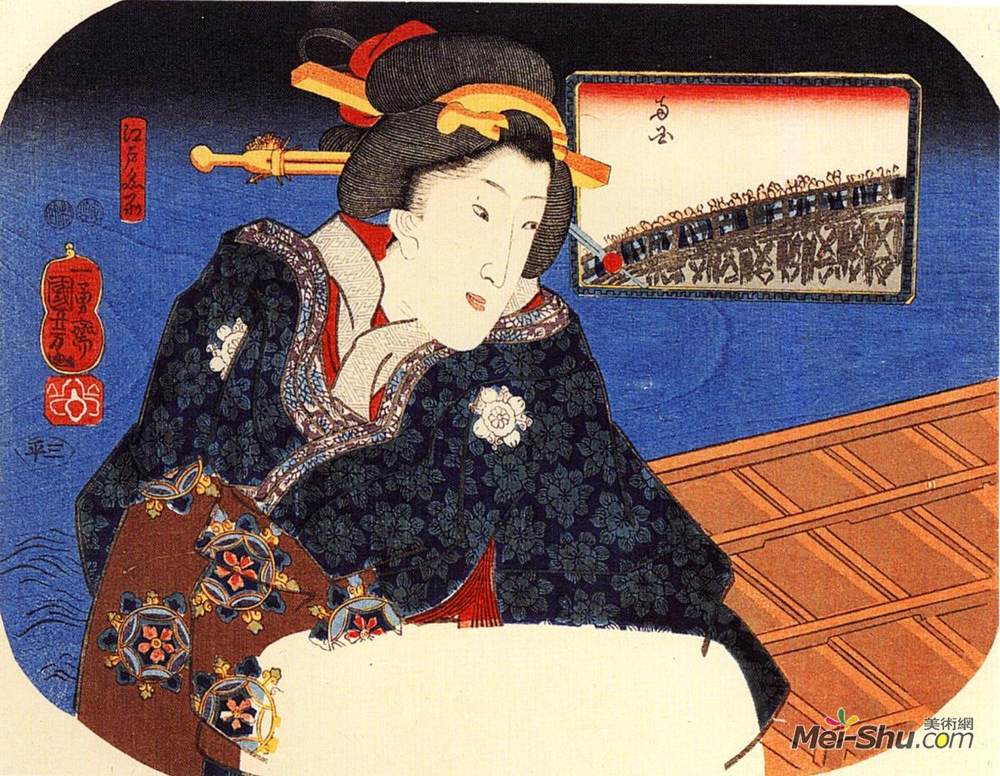 歌川国芳(Utagawa Kuniyoshi)高清作品《女人》