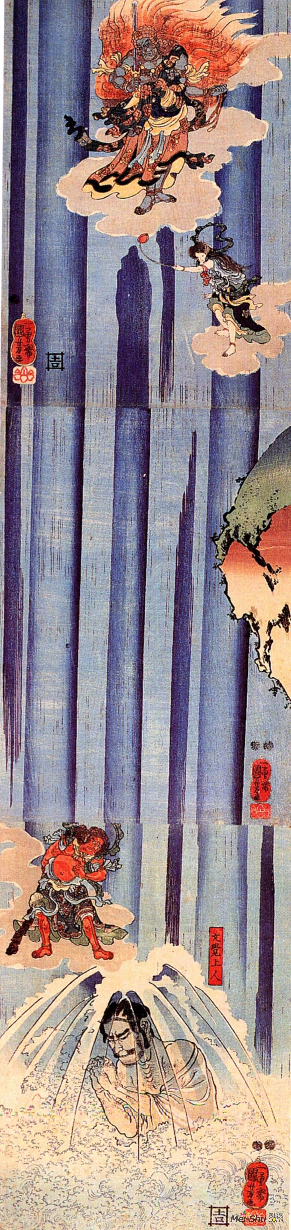 歌川国芳(Utagawa Kuniyoshi)高清作品《蒙古古什罗宁》