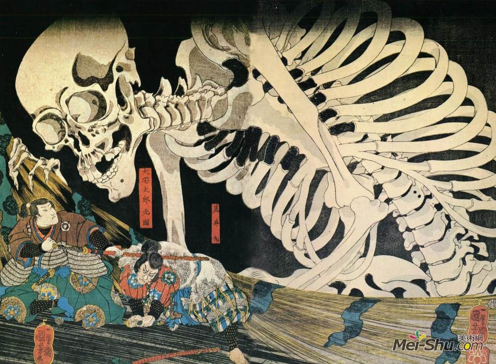 《骨瘦如柴》歌川国芳(utagawa kuniyoshi)高清作品欣赏