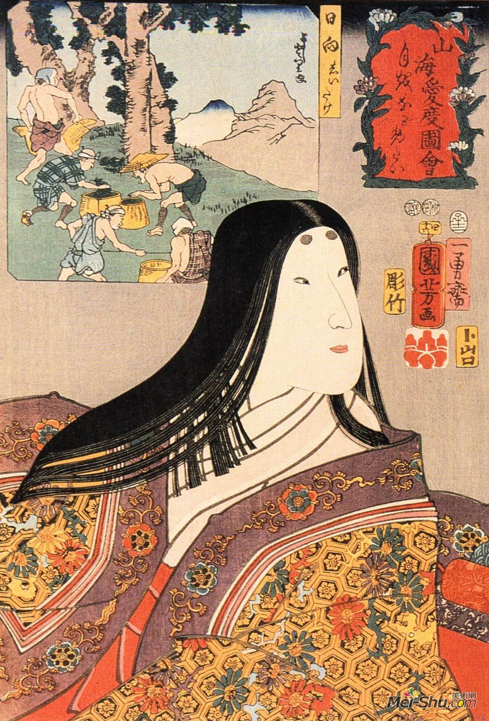 歌川国芳(Utagawa Kuniyoshi)高清作品《女人》