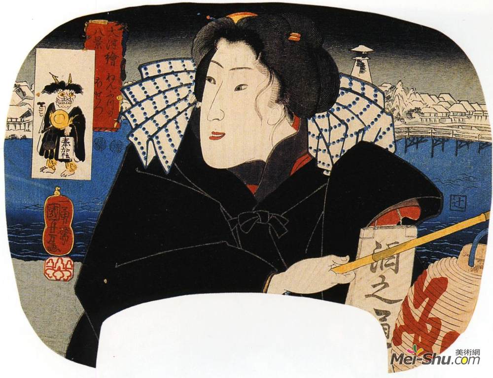 歌川国芳(Utagawa Kuniyoshi)高清作品《女人》