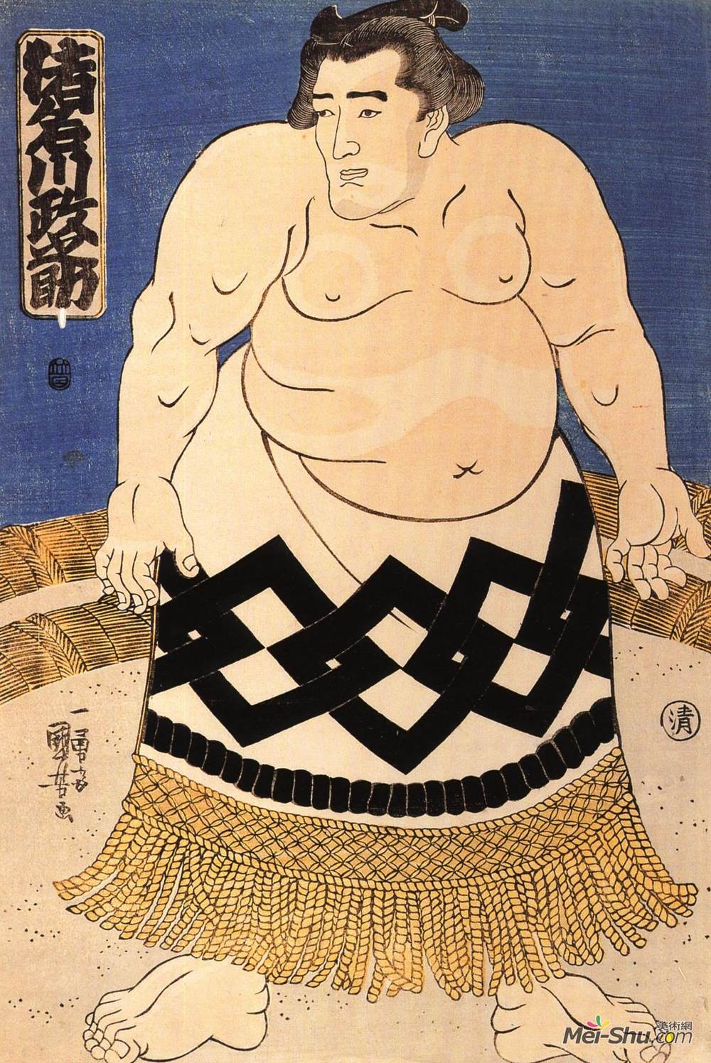 歌川国芳(Utagawa Kuniyoshi)高清作品《相扑选手》
