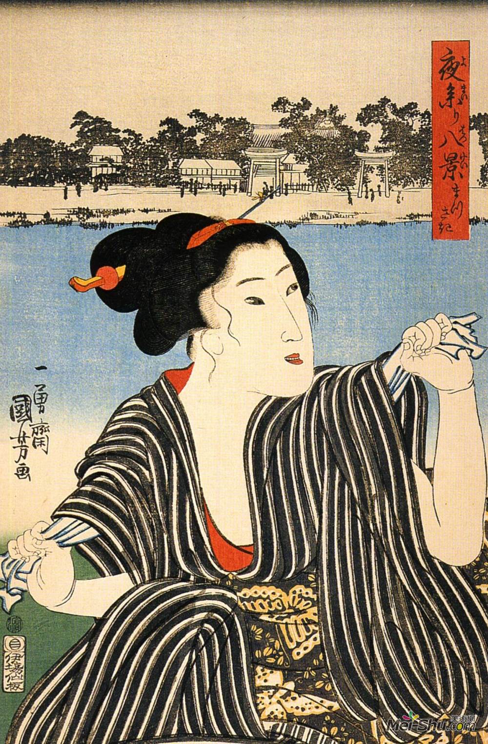 歌川国芳(Utagawa Kuniyoshi)高清作品《女人》