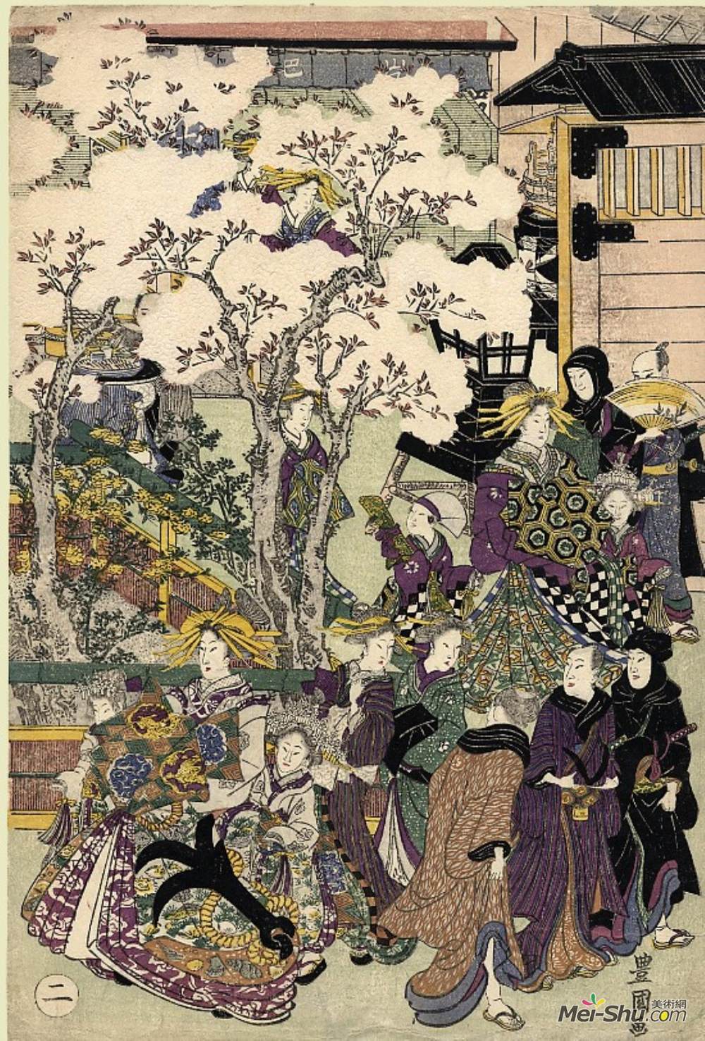 歌川丰国(Utagawa Toyokuni)高清作品《长廊》