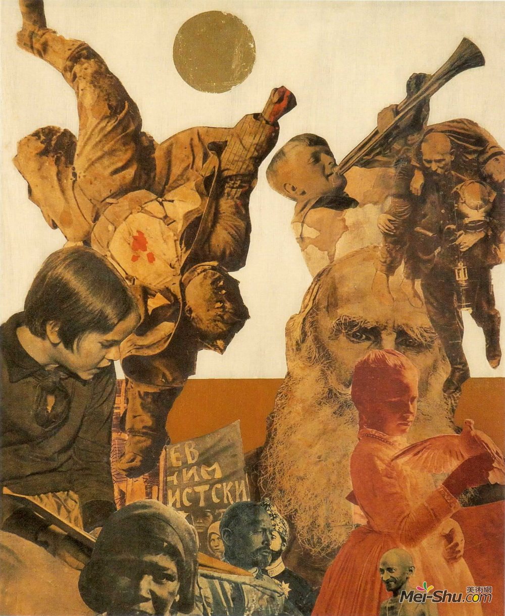 瓦贾达拉霍斯(Vajda Lajos)高清作品《托尔斯托和甘地》