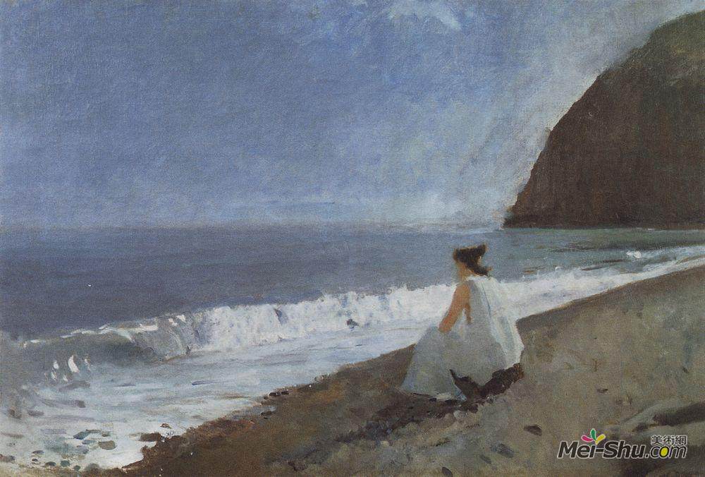 瓦伦丁·谢罗夫(Valentin Serov)高清作品《伊菲格尼亚在陶里斯》