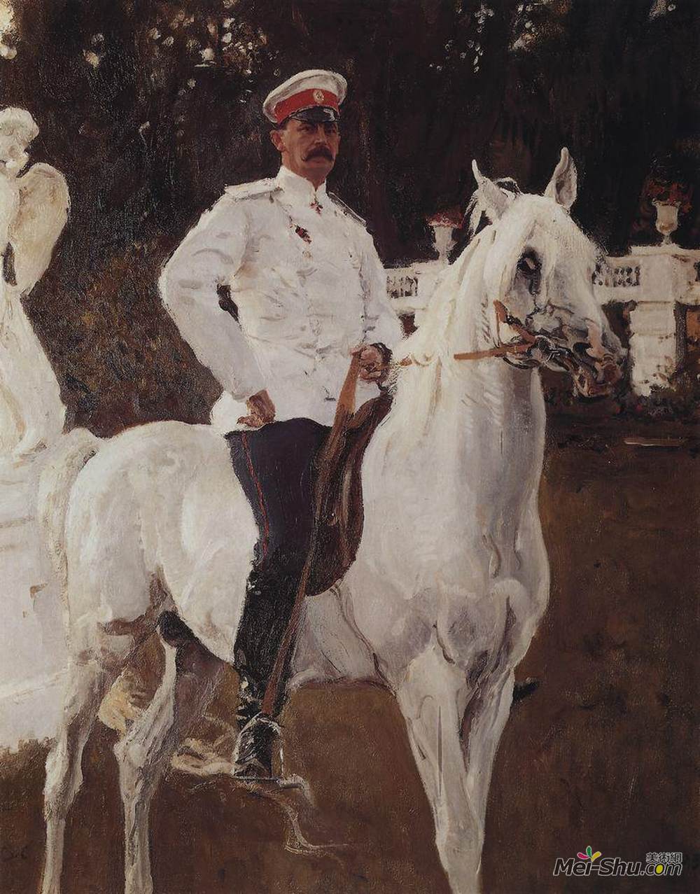瓦伦丁·谢罗夫(Valentin Serov)高清作品《菲利克斯尤苏波夫王子的肖像》