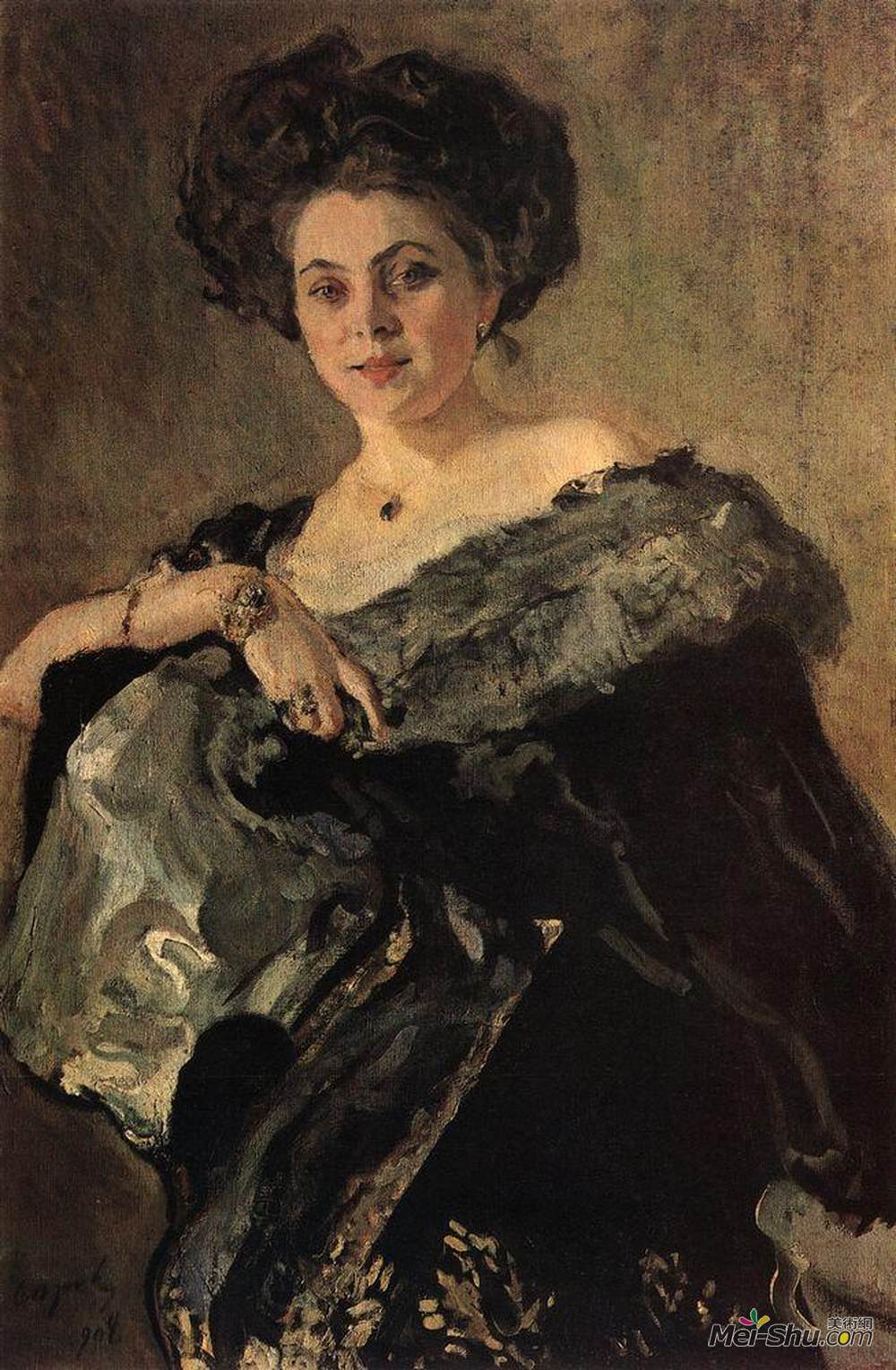 瓦伦丁谢罗夫valentinserov高清作品portraitofyevdokiamorozova