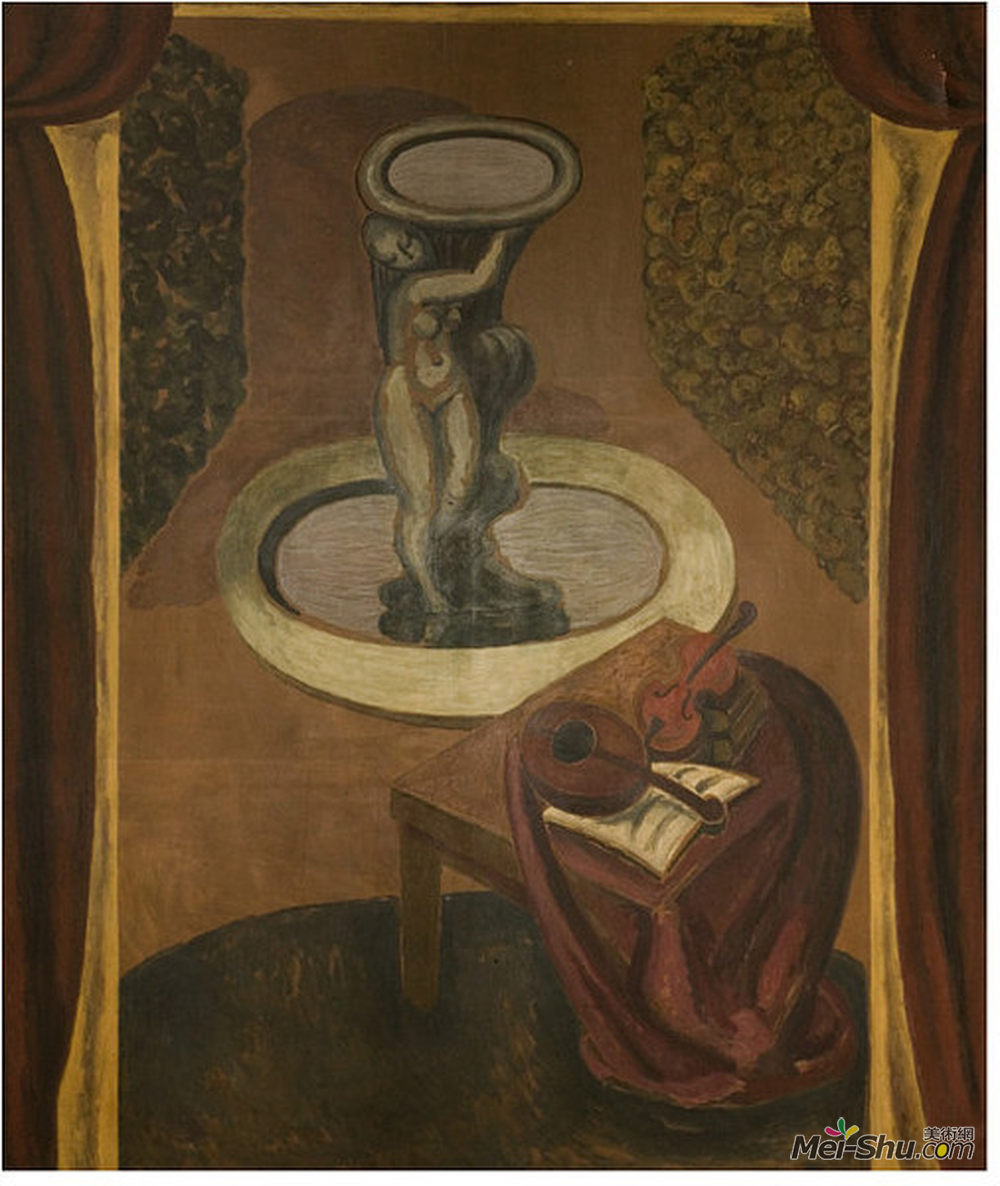 瓦内萨·贝尔(Vanessa Bell)高清作品《花园景色》