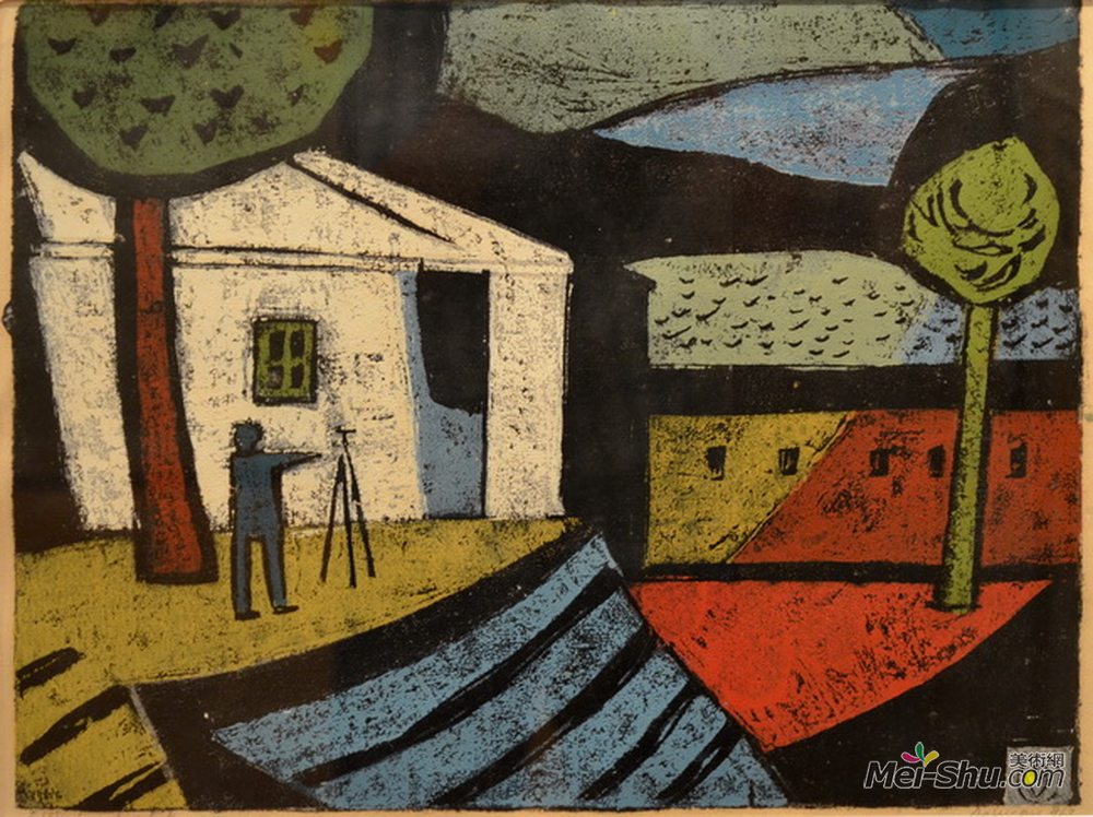 瓦西里·多布瑞安(Vasile Dobrian)高清作品《山水画家》