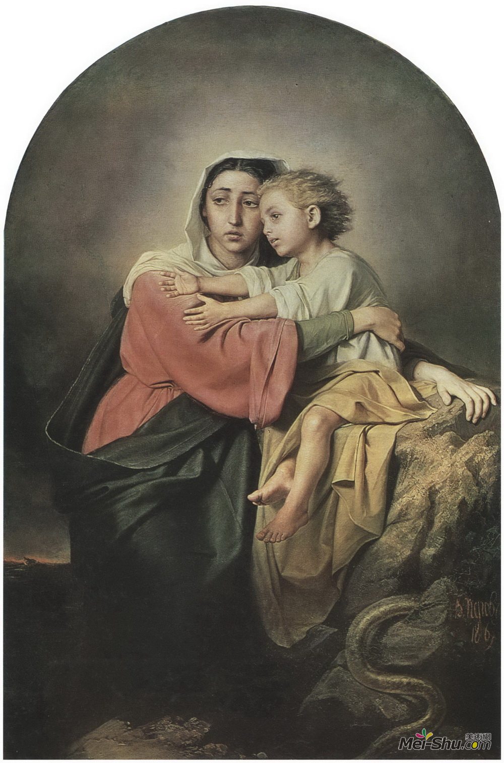 瓦西里佩洛夫(Vasily Perov)高清作品《基督与海上处女》