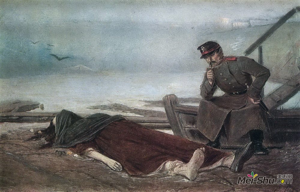 瓦西里佩洛夫(Vasily Perov)高清作品《淹死》