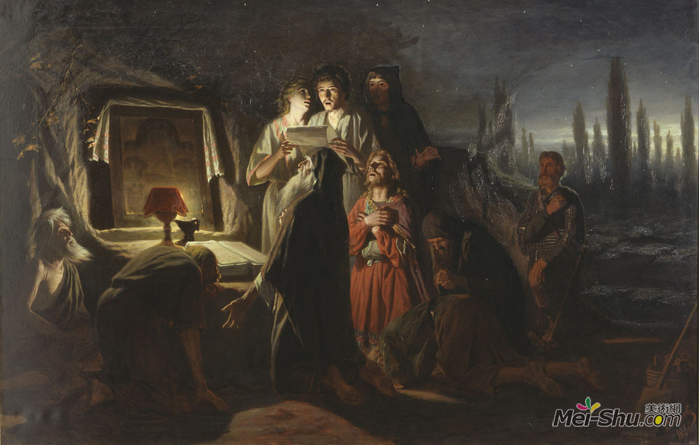 瓦西里佩洛夫(Vasily Perov)高清作品《基辅第一基督徒》