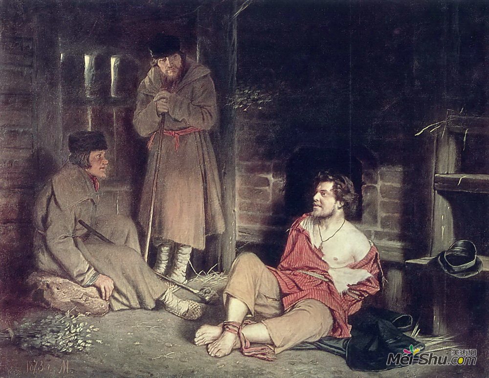 瓦西里佩洛夫(Vasily Perov)高清作品《不可救药的人》
