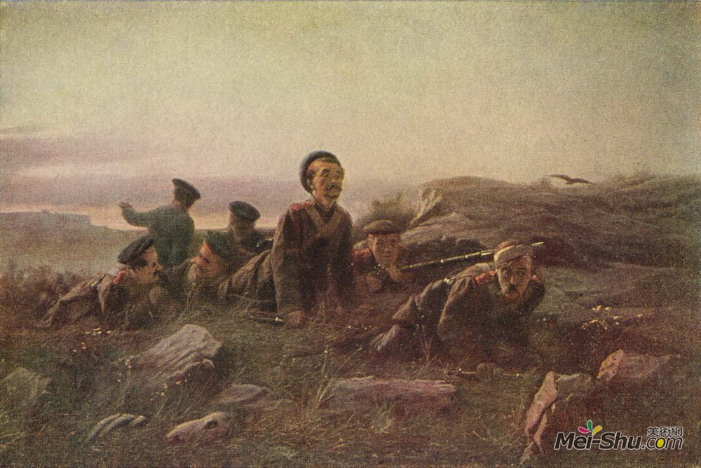 瓦西里佩洛夫(Vasily Perov)高清作品《塞瓦斯托波尔童子军》