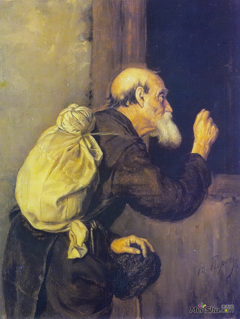 瓦西里佩洛夫(Vasily Perov)高清作品《流浪者》