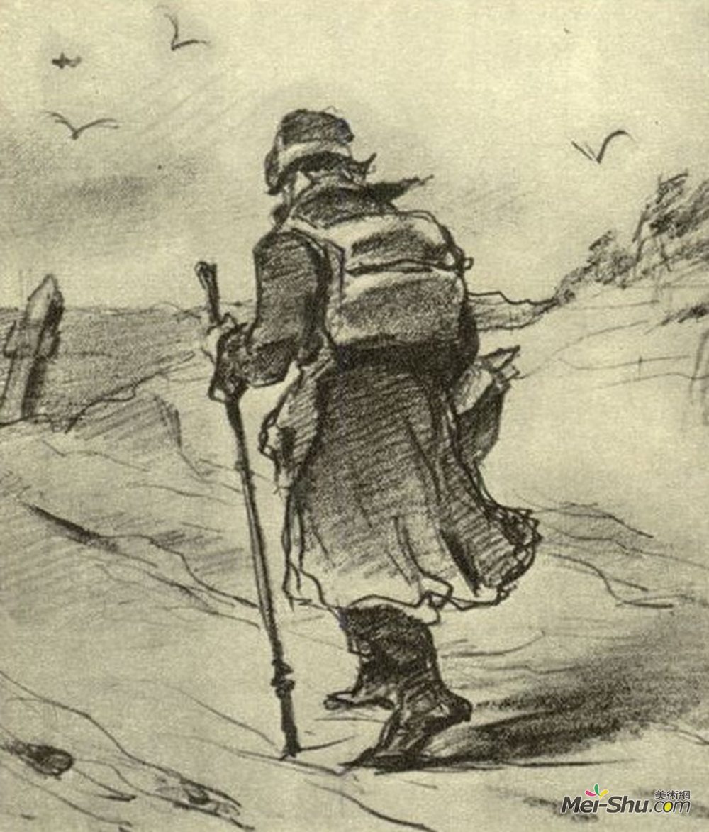 瓦西里佩洛夫(Vasily Perov)高清作品《旅行者》